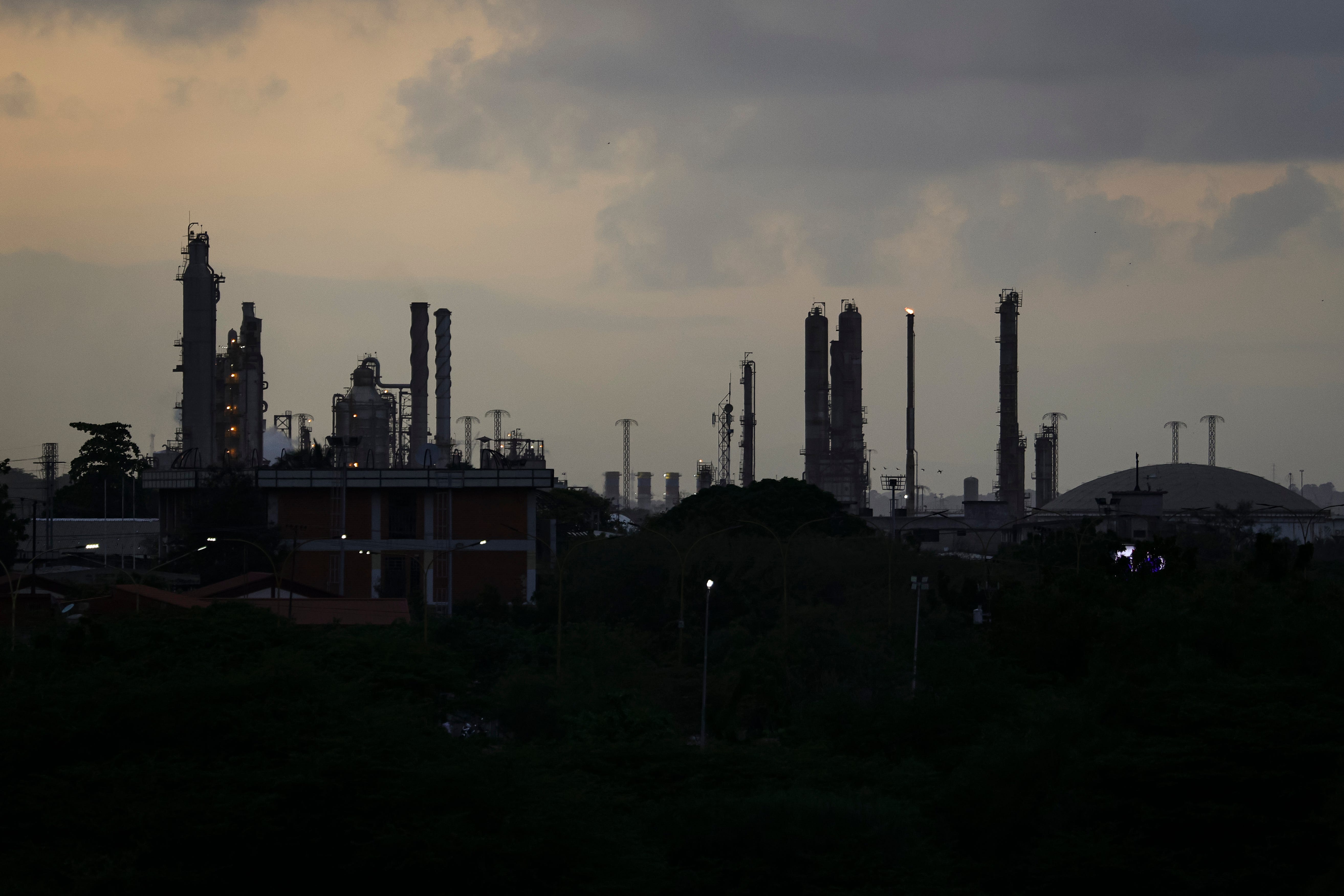 ベネズエラの石油精製所